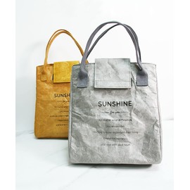 Paperlike Lunch Bag, Insulated Bag, Lunch Bag, Lunch Bag, Lunch Pouch, Cold Insulation, Aluminum Processing, Lunch Bag, Tyvek (Gray)