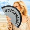 Fisura – Origineller Fächer mit Text „It’s f*cking hot“. Moderner,