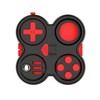 ENN LLC Fidget Pad Stress Relief Toy (Black Red)