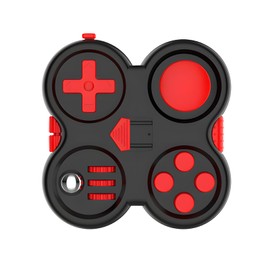 ENN LLC Fidget Pad Stress Relief Toy (Black Red)