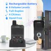 AGJ Wireless Doorbell Black, Full Duplex Two Way Intercom Hand-Free