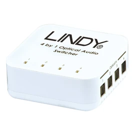 LINDY 4 Way TosLink Digital Optical Audio Switch (70416)