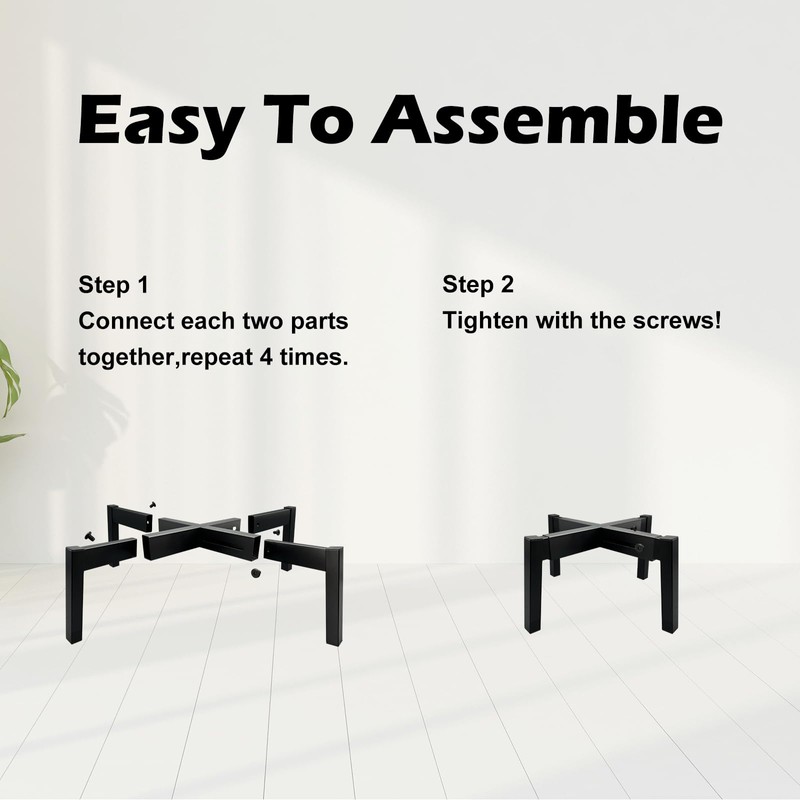DDPow Heavy Duty Adjustable Metal Plant Stand for 10"-16" Plant
