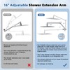 All Metal Rain Shower Head, 10” High Pressure Rainfall Shower