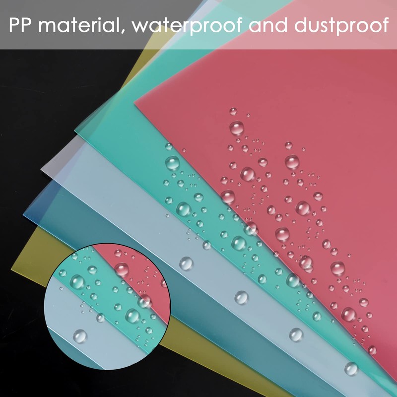 Pack of 30 A4 Document Wallets, Plastic Document Case, Transparent