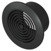 Awenta 4" Inch Black Round Ceiling Vent Cover - Plastic