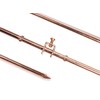 THE CIMPLE CO 4ft Copper Grounding Rod - 3/8" Diameter
