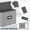VERONLY Champagne Flute Storage Box with Dividers, Champagne Glass Storage