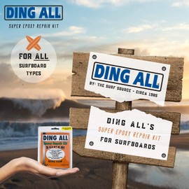 Ding All 3 Oz (84ml) Super Epoxy Repair Kit for Small to Medium Size Epoxy and Polyester Surfboards Repairs