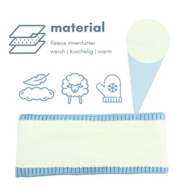 Lined Headband Hair Band Ear Warmers for Women and Girls Knitting Pattern with Bow and Soft Fleece Lining SB1019X