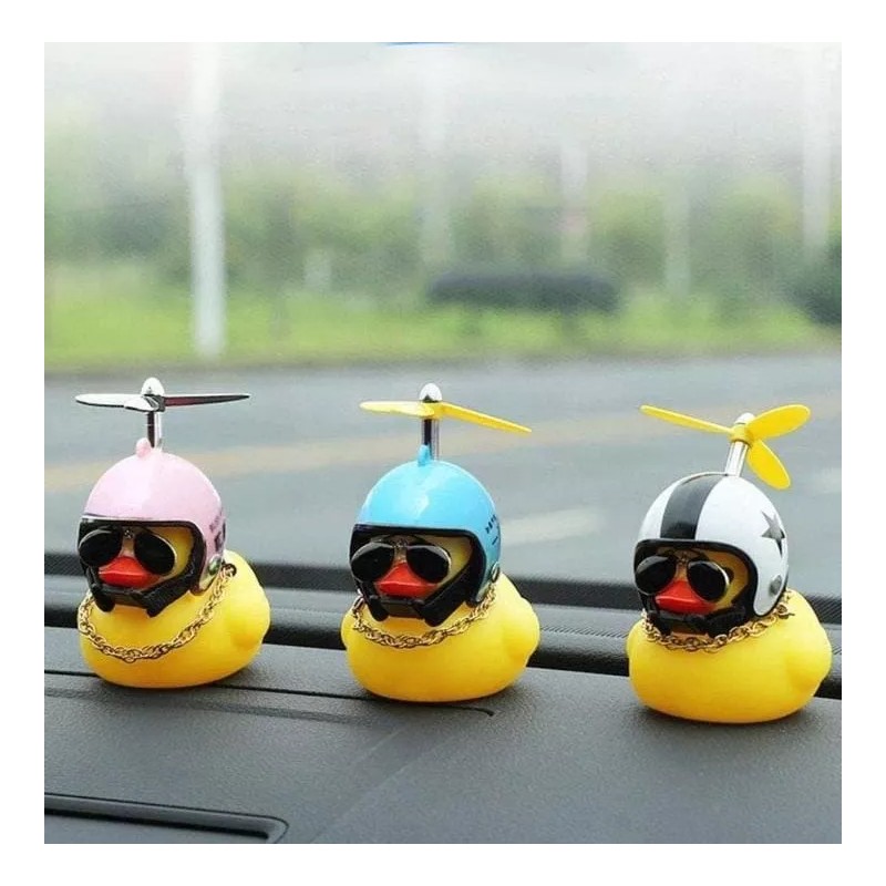 KFMX 6 Patito Con Casco Moto Pato Para Bicicleta Moto