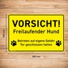 HAGEFOL® Caution Dog Sign - 30 x 20 cm (Large)