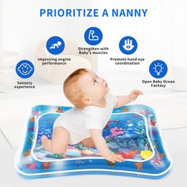 Wassermatte Baby,Wasserspielmatte Spielzeug,Wassermatte Baby bpa frei Förderung der sensorischen Entwicklung,Baby Wassermatte Katze,Wassermatte für 3 6 9 Monate,Wasserspielmatte Baby baby matte wasser