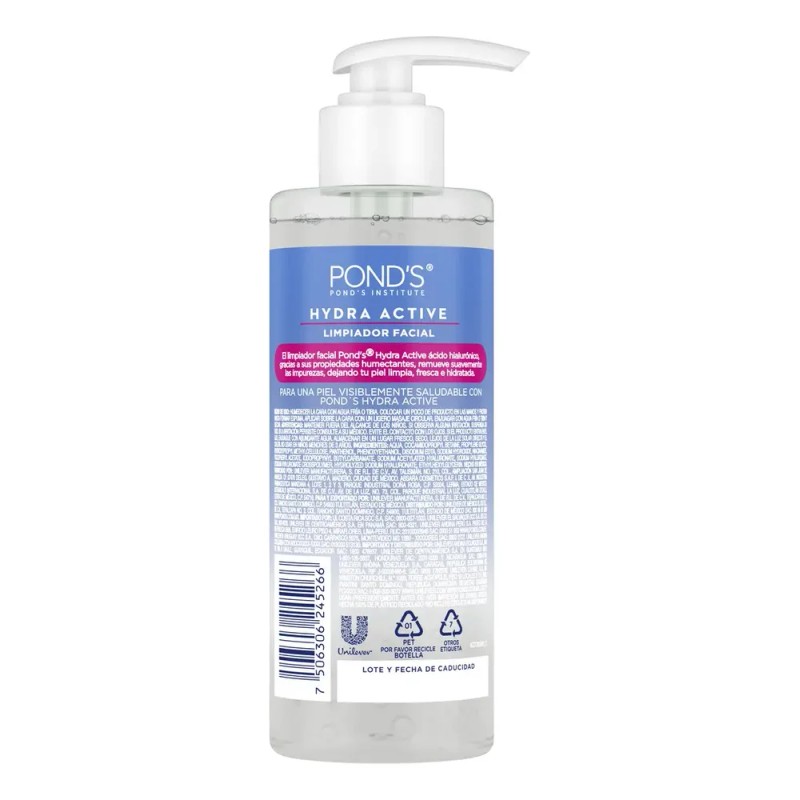 Limpiador Facial POND'S Ácido Hialurónico Vitaminas B3 200ml