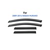 YQAUTEC Window Visors Rain Guards Shield for 2009-2014 Nissan Murano,