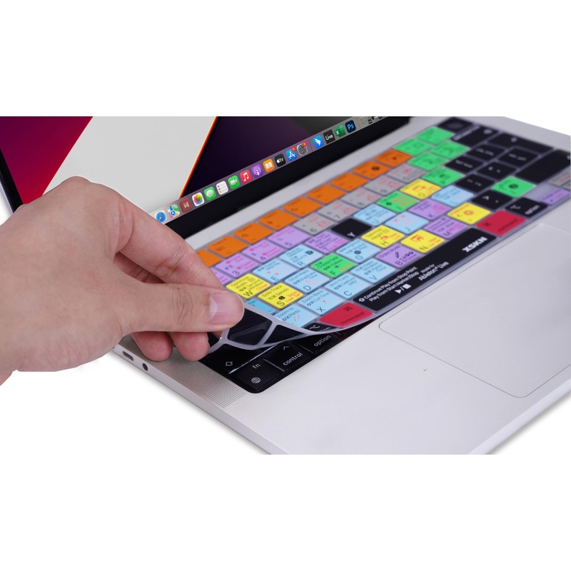 XSKN Ableton Live Shortcut EU UK Version Silicone Keyboard Cover