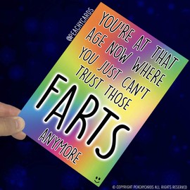 Funny Birthday Card Fart Birthday Card Colleague Cards Coworker Card Friend Cards 40th 50th 60th 70th Birthday Card Fart Quote Banter PC511