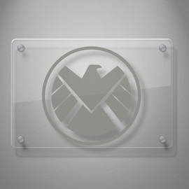 Yoonek Graphics Agents of Shield Decal Sticker for Car Window, Laptop, Motorcycle, Walls, Mirror and More. # 514 (4", Metallic Silver)