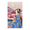 LIGICKY Japanese Style Thick Linen Noren Long Curtains Geisha in