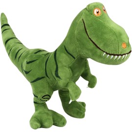 Faneli Plush Dinosaur Shape Stuffed Animal Birthday Gifts, Bed Time Plush Toy Cute Soft Plush T-Rex Tyrannosaurus Dinosaur Figure Green