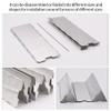 10 Plates Stove Windscreen, Aluminum Stove Windshield with Drawstring Bag,