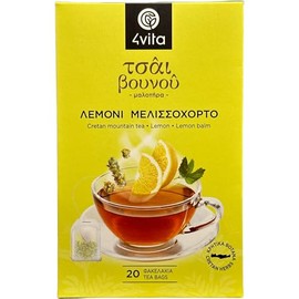 Cretan Mountain Tea "Lemon Balm" (20 Bags of 1.5 g)