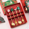 Christmas Spoons Forks Stainless Steel Cute Stylish Christmas Tableware Set