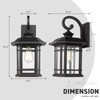 Emliviar Outdoor Wall Lights for House, 1-Light Exterior Wall Sconce