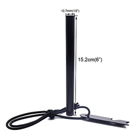 Wisemen Trading 1/2 x 6 Inch Pocket Survival Flint Fire Starter Ferrocerium Ferro Rod with Striker and Nylon Cord