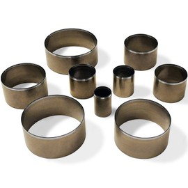 YKSPLUSK Leather Circle Cutter Tool Set, 9 Pieces Circle Punch Tools 15 20 25 30 35 40 45 50 55mm, High Carbon Steel Round Leather Cutting Dies - Leather Hole Punch Tool Kit for DIY Leather Crafts