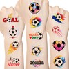 Worldbazaar Soccer Tattoos Temporary for Kids 210 Pcs Glitter Precut