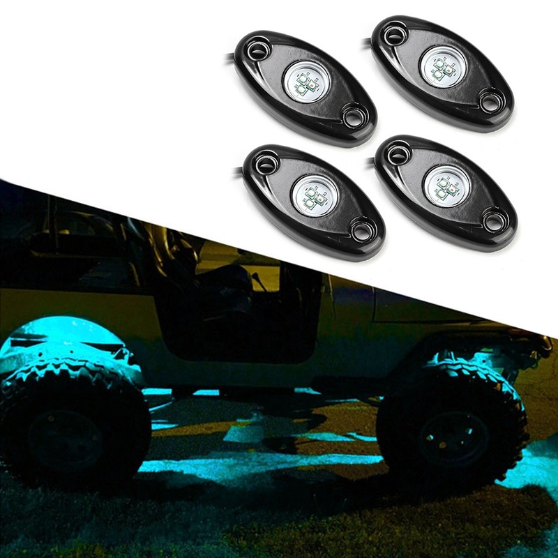 12V DC Universal RGB LED Bluetooth Waterproof Offroad Rock Light