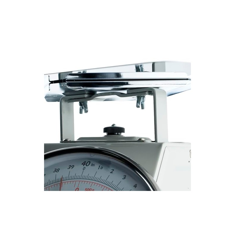 Winco 40-Pound/18.18kg Scale with 8-Inch Dial, Medium, White, Steel