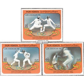 Prophila Collection Südjemen (Demokrat. Rep.) 348-350 (kompl.Ausg.) postfrisch ** MNH 1984 Olympische Sommerspiele 84 (Briefmarken für Sammler) Kampfsport (Boxen/Fechten/Ringen/Karate …)