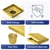 Bernkot Square Shower Drain 6", 304 Stainless Steel Floor Drain