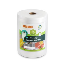 Happy Seal Vacuum Sealer Bags 8" x 100' Rolls for Food Saver, Custom Fit Vac Storage Bags, Meal Prep or Sous Vide, Commercial Grade Vacuum Seal Freezer Bags