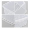 Farmoon 16 Quart Clear Storage Bin, Plastic Latch Containers/Boxes with
