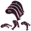 10pcs Neoprene Golf Club Iron Head Covers Putter Set Protector