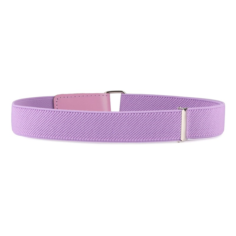 Ladeheid P15G Girls' Elastic Belt 1-6 Years 34-65 cm, Purple/Heart