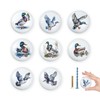 Lasyman 1.5" 8PCS Ceramics Animal Cabinet Handles Knob Ducks Unique