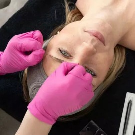 Estetica 100pcs Nitrilo Spa Estéticas Limpiezas Faciales Rosa