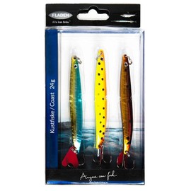 Fladen Coast Garfish and Sea Trout Set 24 g, 3 Pieces, Three Different Designs, Length 10 cm