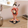 Alipis Japanese Geisha Doll Traditional Kimono Statue Artistic Home Decor