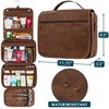 PAVILIA Hanging Toiletry Bag Women Men, Foldable Cosmetic Organizer Travel