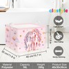 Clastyle Unicorn Kid Storage Basket Foldable Girl Laundry Hamper, 36L
