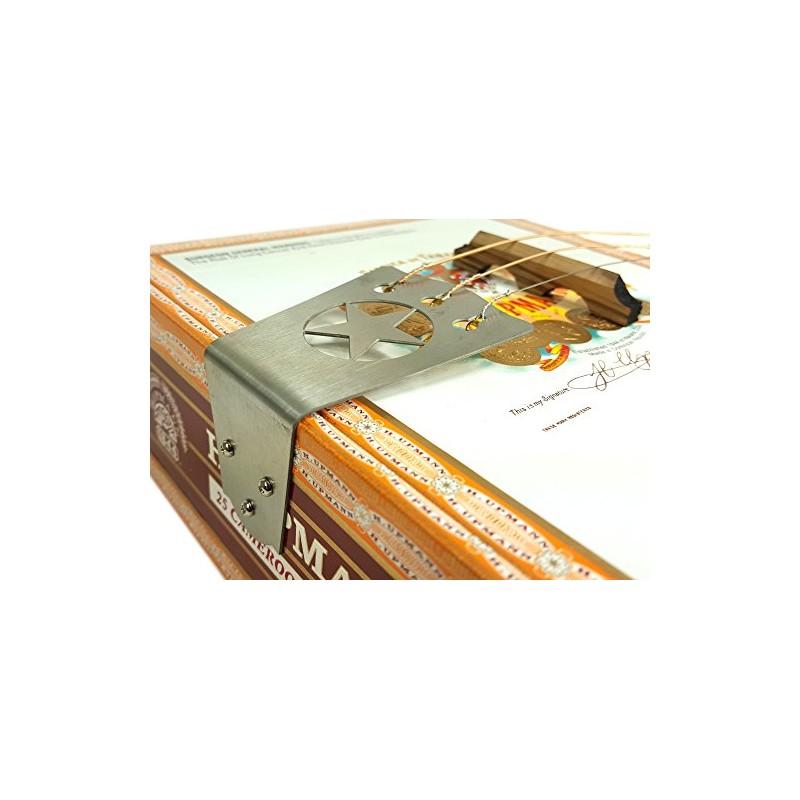 3-string Brass "Lone Star" Tailpiece for Cigar Box Guitars