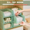 Neprock Closet Organizer, 4 Pack Stackable Storage Bins for Closet