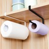 2Pcs Carbon Steel Paper Towel Holders,Roll Dispenser for Plastic Wrap