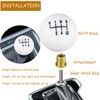 Temzzer Ball Gear Shifter Knob Resin 6 Speed Car Shift