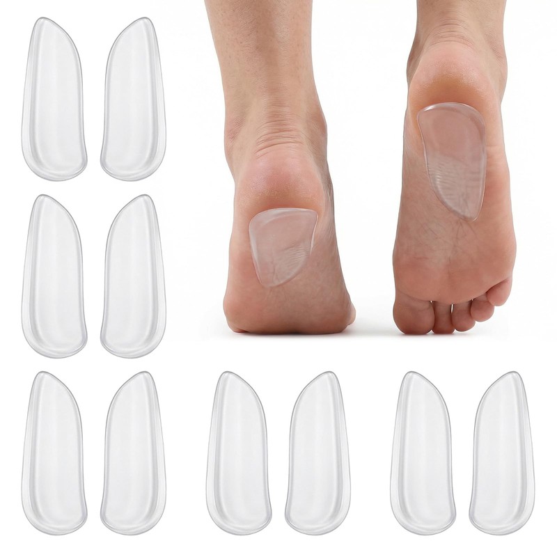 Shimmeroo 5 Pairs Medial & Lateral Heel Wedge Silicone Insoles